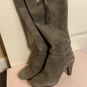 Elegant Taupe Knee-High Boots